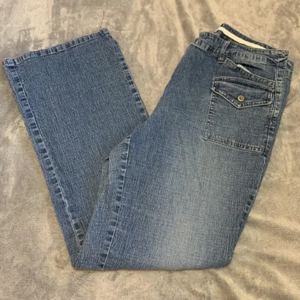 Carolina Blues Wide Leg Jeans Size 14 Stretch Comfort